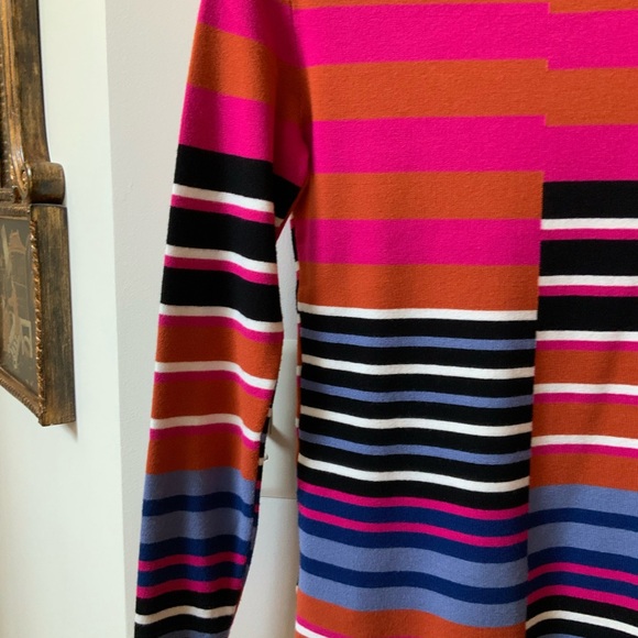 ELIE TAHARI THE SELINA GARDEN STRIPED CREWNECK SWEATER IN SIZE SMALL - Picture 16 of 16